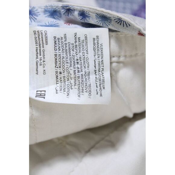 Brax Feel Good Mens Bari Flat Front 9" Khaki Shorts Beige Cotton Size 34 - Picture 6 of 6